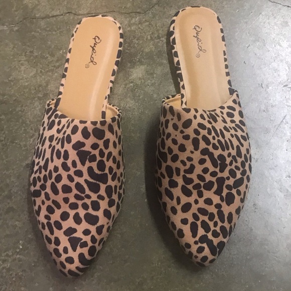 😍restock! Tan leopard mule slide flats - Picture 6 of 8